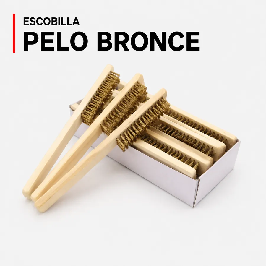 Escobilla pelo bronce para puesta a tierra