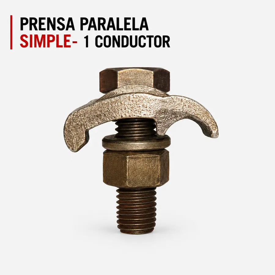 Prensa paralela simple para 1 conductor M-GBM para puesta a tierra