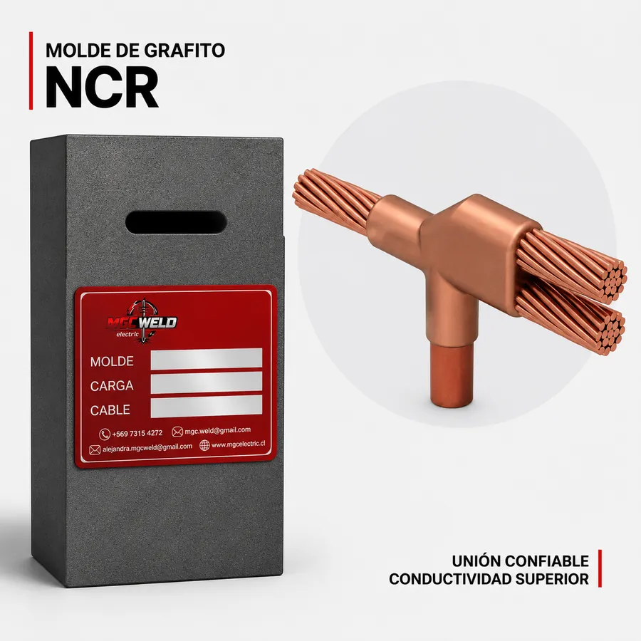 Cable de paso con derivación y varilla NCR para puesta a tierra