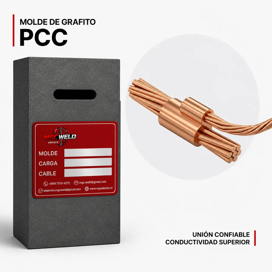 Cable de paso y derivación horizontal PCC para puesta a tierra
